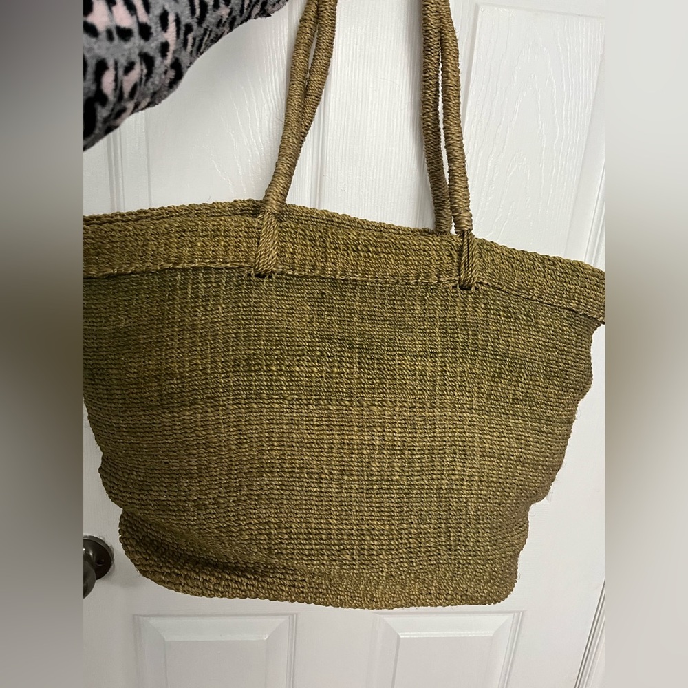 Shoulder bag big rattan style